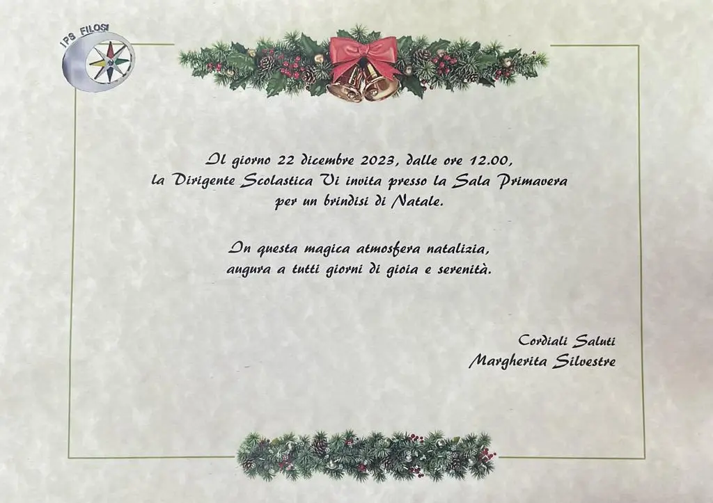 Brindisi di Natale - 22 dicembre 2023