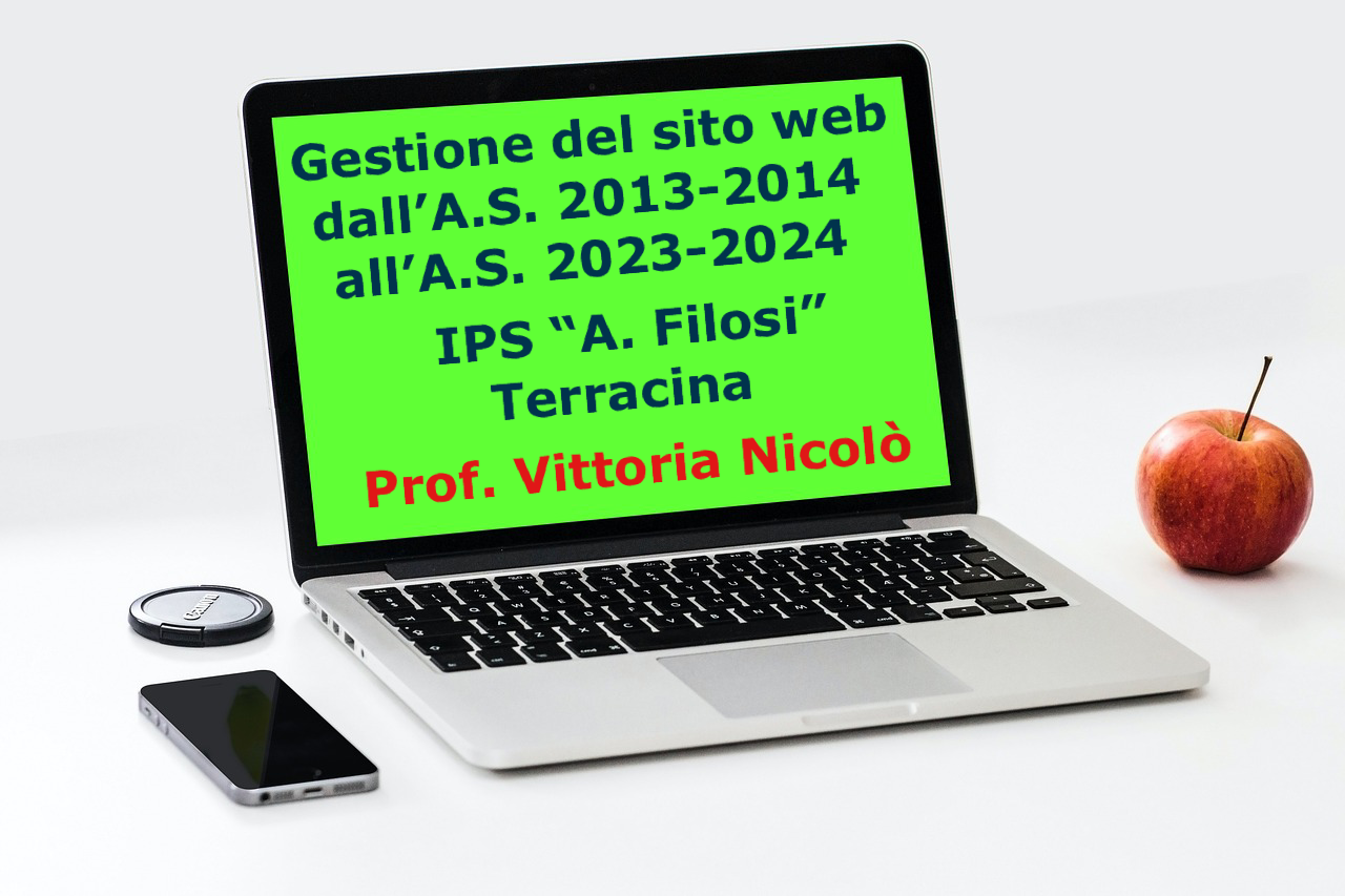 Gestione sito web Filosi - Prof. Vittoria Nicolò