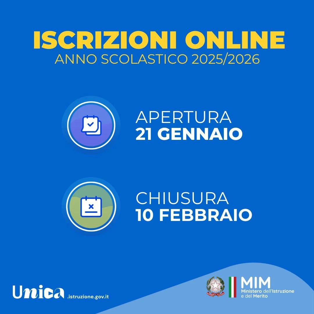 Iscrizioni per l’A.S. 2025-2026